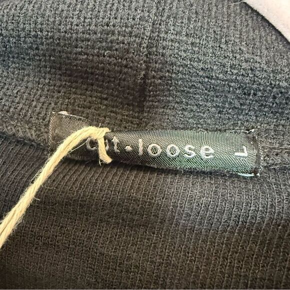 Cut Loose Layered Cowl Neck Sweater with Velour Peplum - Picture 2 of 6